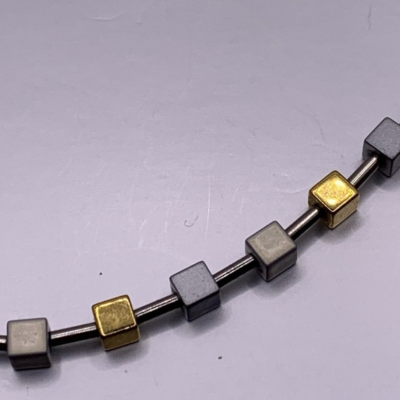 SALE! 3for$15 Cube Beaded Necklace (16-17.5”) & Bracelet (7-8”) Set - Picture 3 of 6